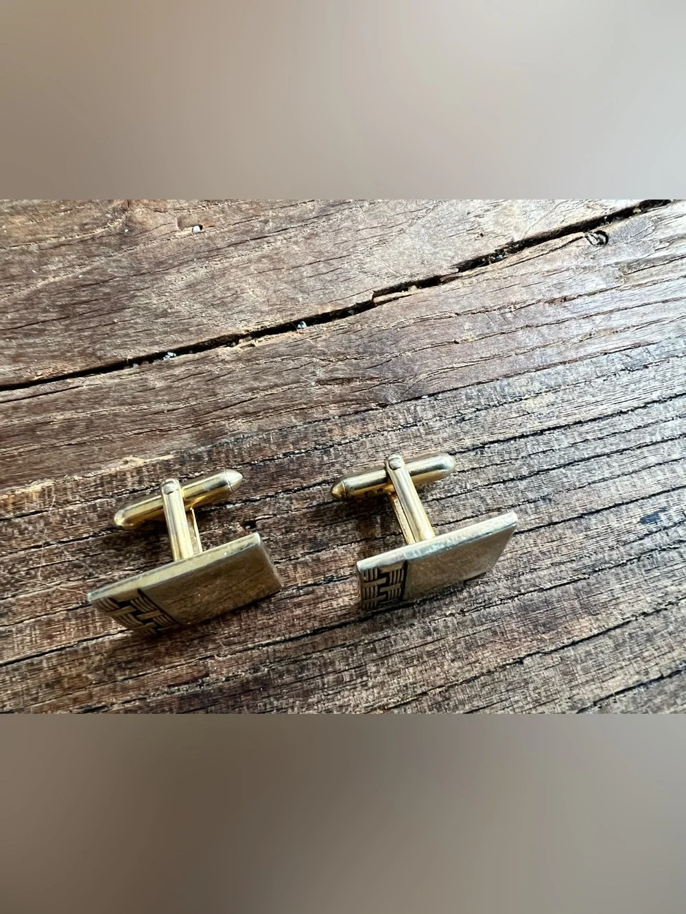Classic Square Silver-Tone Men's Cufflinks